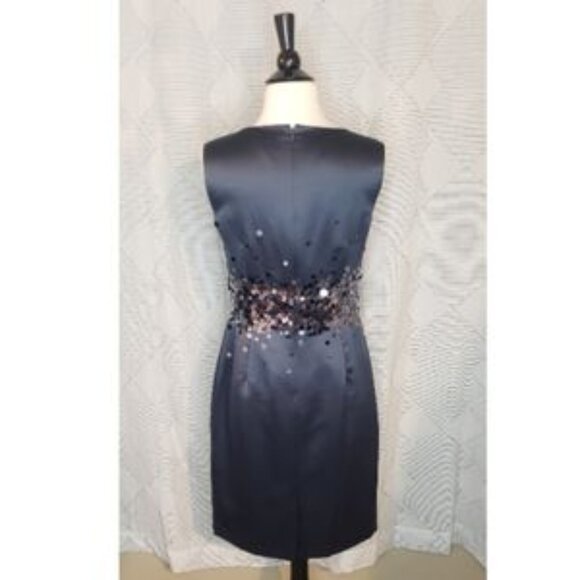 Calvin Klein ~ Sparkle Dot Grey Dress ~ Size 8 - Picture 2 of 4